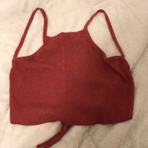 Open back crop top